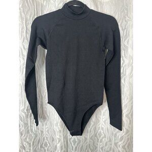BNWT ASOS 4505 Thick, Black, Ribbed, Long Sleeve, Turtleneck Body Suit. Small.